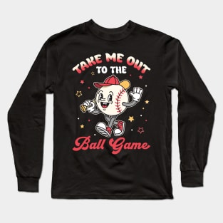 Baseball Mom Oversized Gift For Men Women Long Sleeve T-Shirt